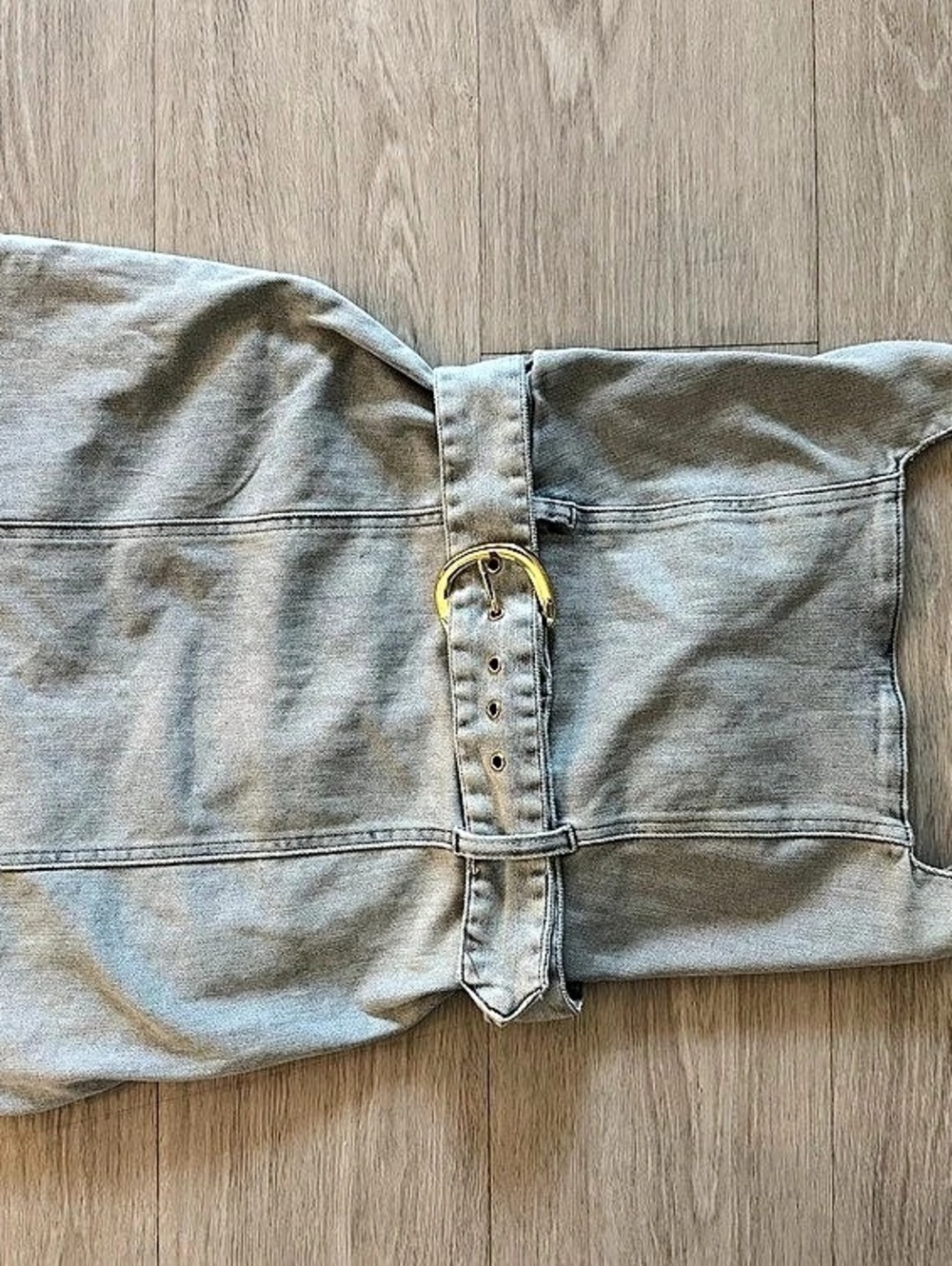 Show Me Your Mimi Duncan Halter Dress Denim NWT